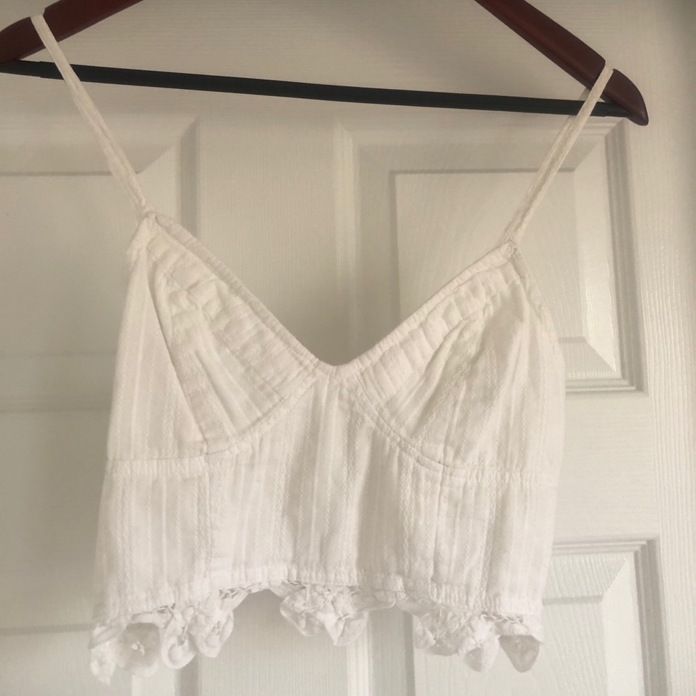 BNWOT Free People Brami cami bralette White S